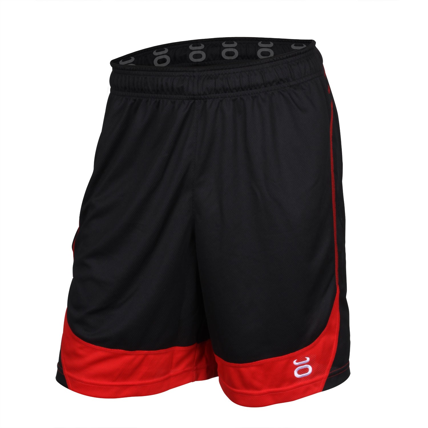 Twisted Mock Mesh Shorts (Black/Red) | Jaco Athletics